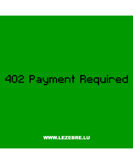 Tee-shirt Geek 402 Payment Required