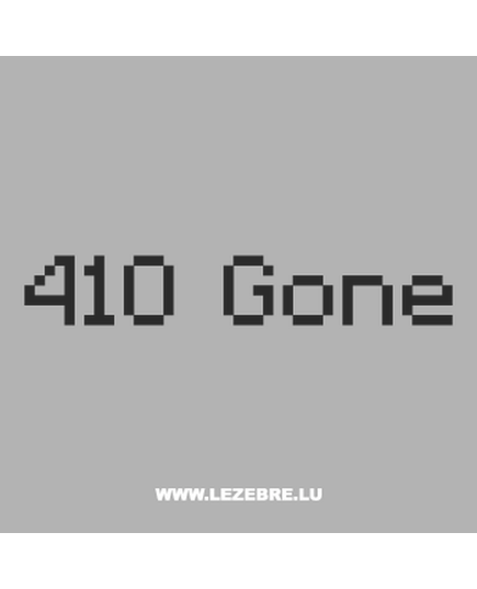 T-Shirt Geek 410 Gone