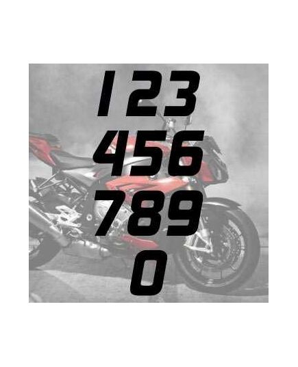 Set von 2 Stickern numéros cylindrée Moto Grand Prix
