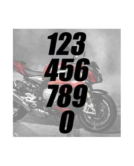 Kit de 2 Stickers numéros cylindrée Moto Racing