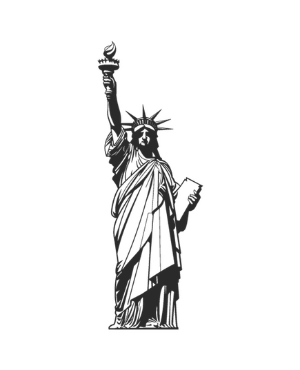 Sticker Deko Statue de la Liberté USA
