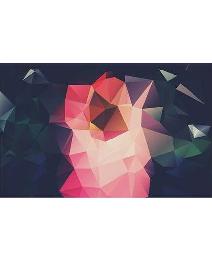 Abstract polygonal deco decal