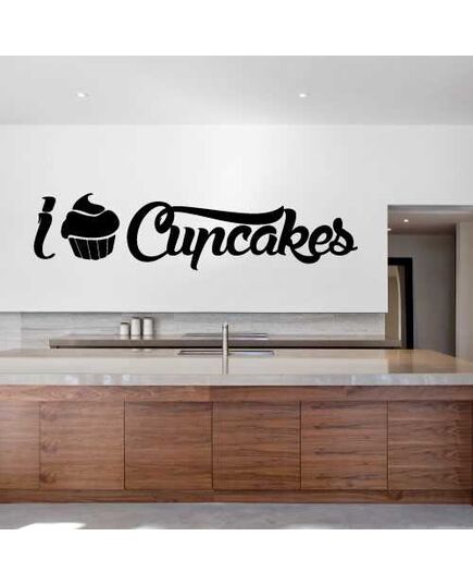 Sticker I Love Cupcakes