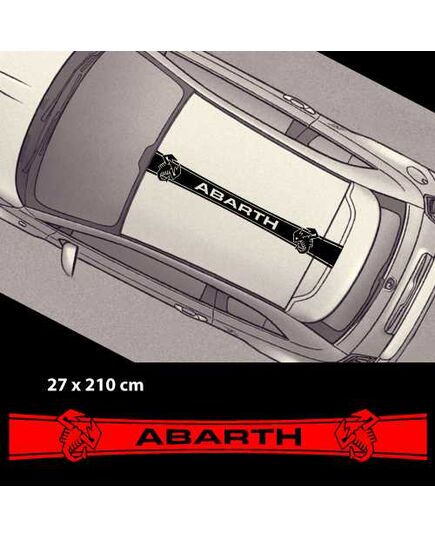 Fiat 500 Abarth roof decoration decal