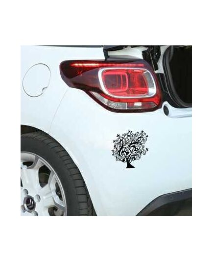 Sticker Décoration pour Citroën Arbre Floral Clé de Sol Design