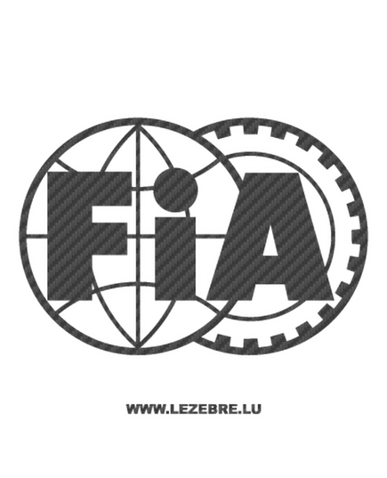 Sticker Carbone FIA Logo 2
