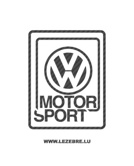Sticker Carbone VW Volkswagen Motorsport