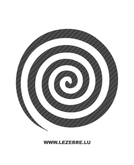 Sticker Carbone Deco Spirale
