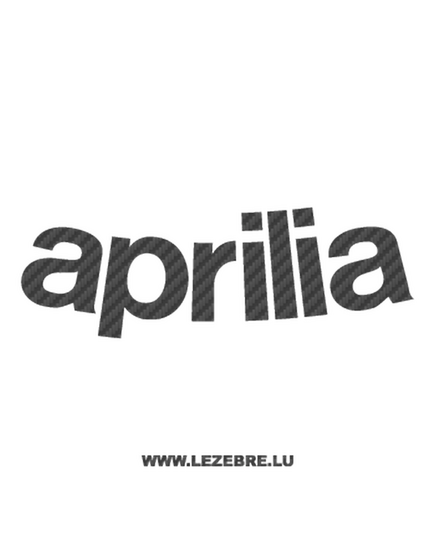 Aprilia Curved Carbon Decal