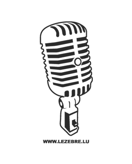 Microphone Decal