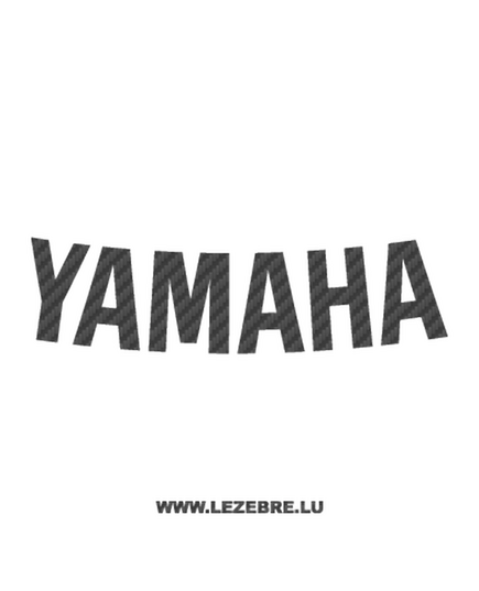 Yamaha Logo Curved Carbon Decal