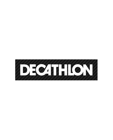 Decathlon logo Carbon Decal