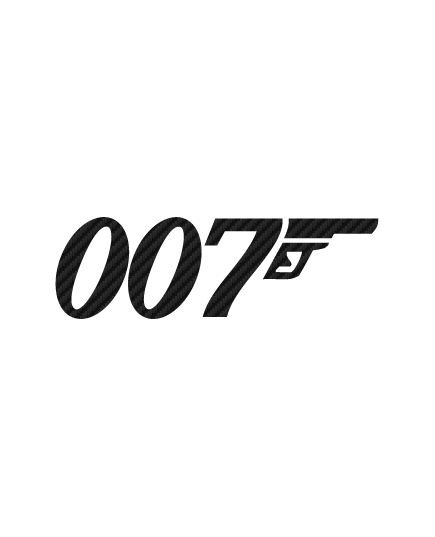 007 James Bond Carbon Decal