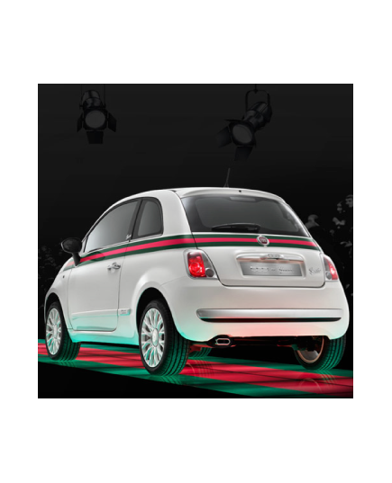 Kit Stickers Bandes Fiat 500 Style Gucci COMPLET