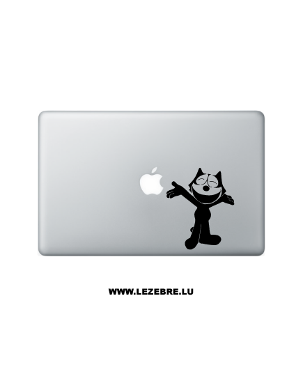 Sticker Macbook Félix le chat