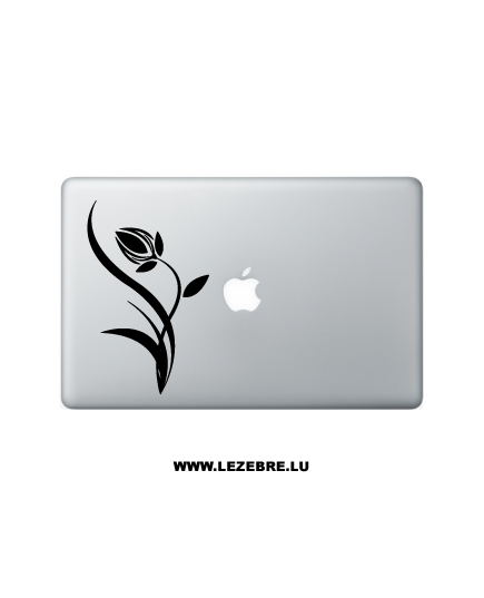 Sticker Macbook Fleur Tulipe Design
