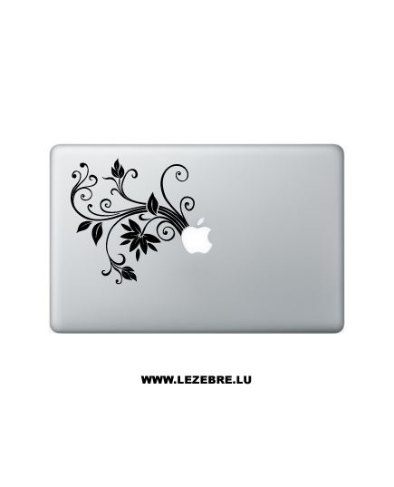Sticker Macbook Blumen Design
