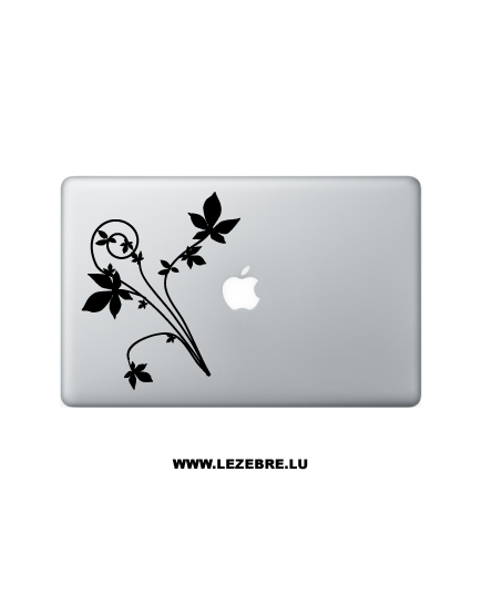 Sticker Macbook Fleurs Ornements
