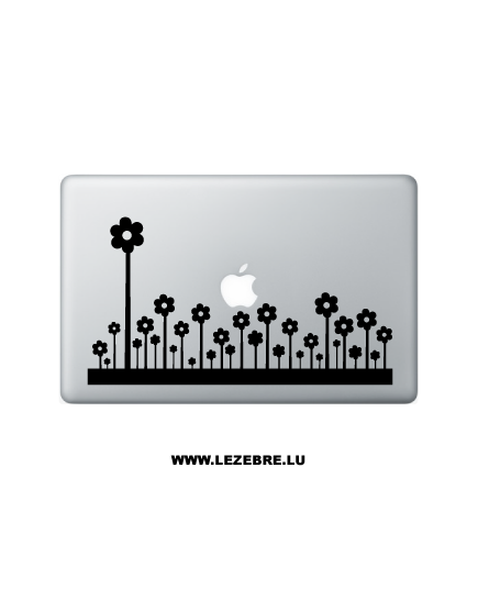 Sticker Macbook Blumen