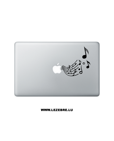 Sticker Macbook Music Notes