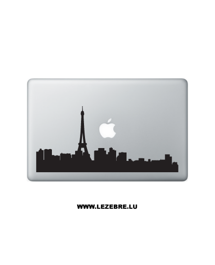 Sticker Macbook Paris Silhouette