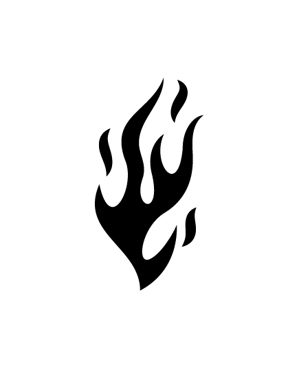 Sticker Flamme 49