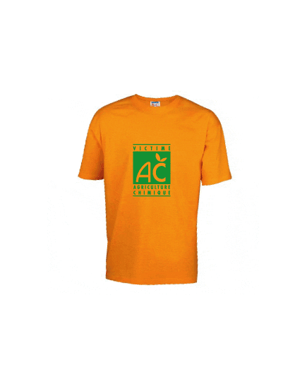 T-Shirt Victime de l'agriculture chimique parody Agriculture Biologique
