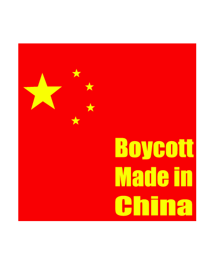 Tee shirt Boycott Made in China