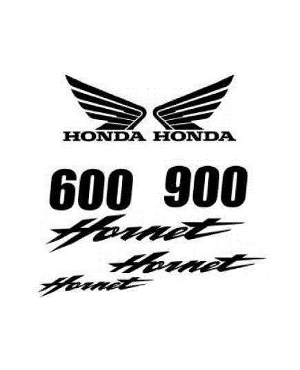 Honda Hornet 600 et 900 Decals set