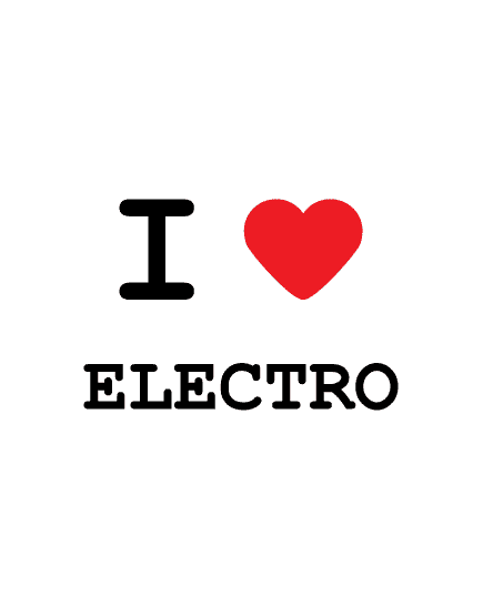 T-Shirt I love electro