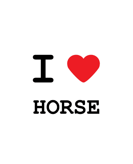T-Shirt I love horse