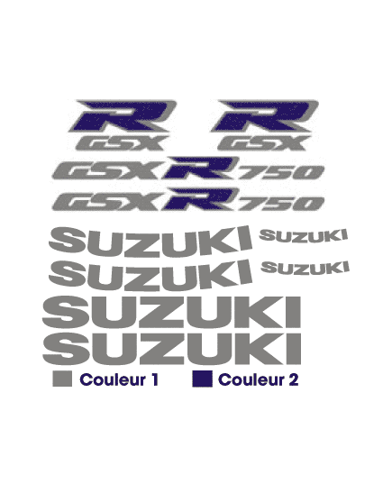 Suzuki GSX R 750 Decals set