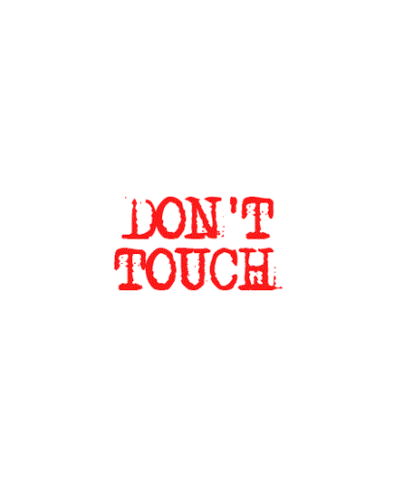 T-Shirt Don't touch (pas touche)