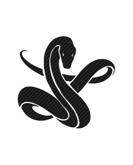 Sticker Carbone Serpent 4
