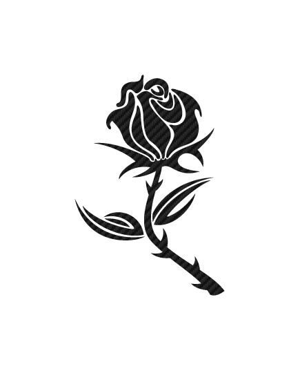 Rose Carbon Decal