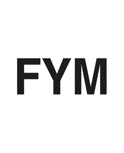 Sticker Carbone FYM Logo 4