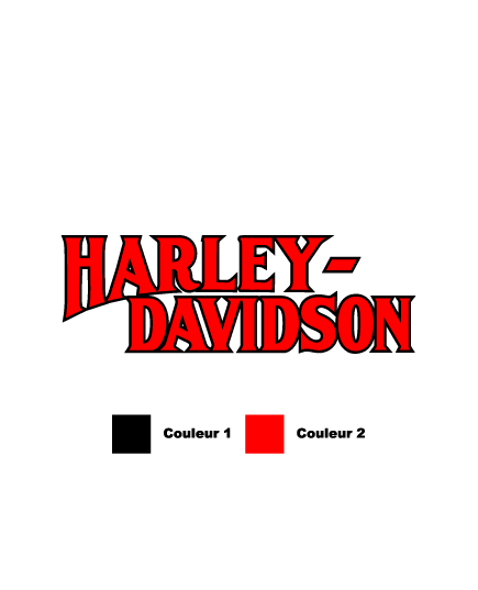 Sticker Harley Davidson 1950 contour