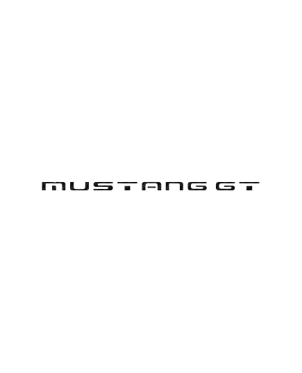 Ford Mustang GT 4 logo Carbon Decal