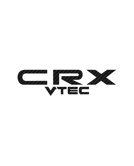 Sticker Karbon Honda CRX VTEC