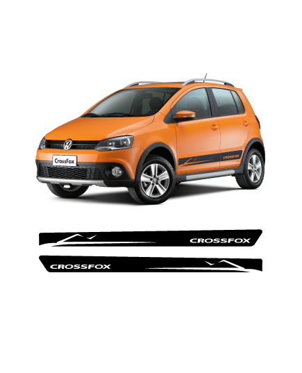 Volkswagen Crossfox stripes stickers set