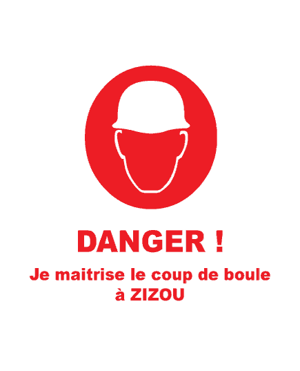 Sweat-Shirt Danger! Coup de boule Zizou