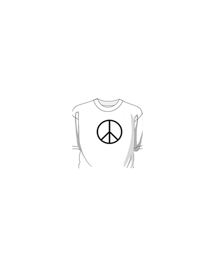 Sweat-Shirt Peace And Love Hippies