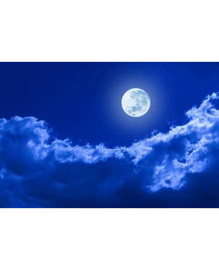 Dekoaufkleber Himmel mit Wolken und Mond