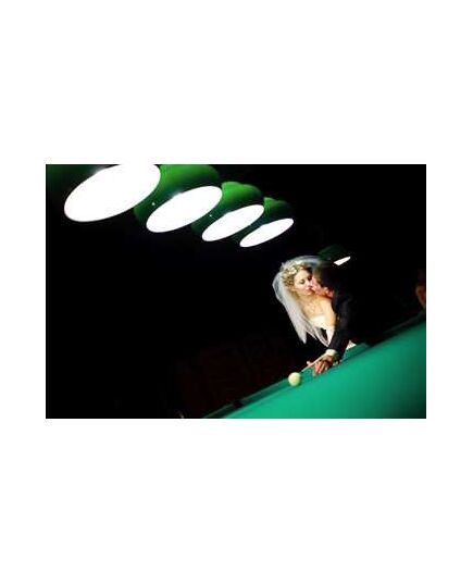 Married Woman Playing Billiards Decoration Decal