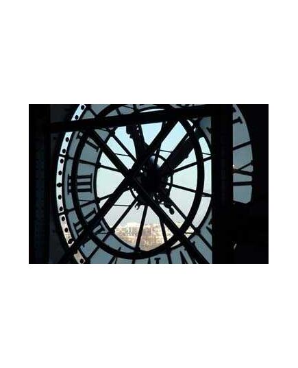 Sticker groß Horloge Paris