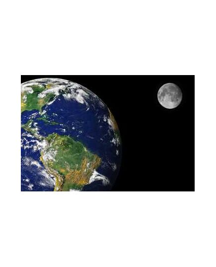 Sticker Déco Terre et la lune
