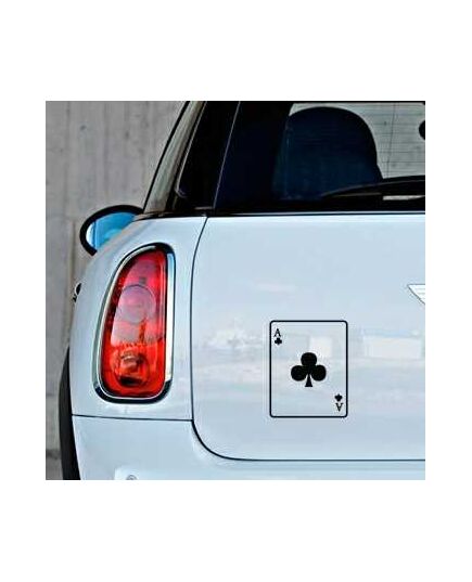 Ace of Clubs Mini Decal