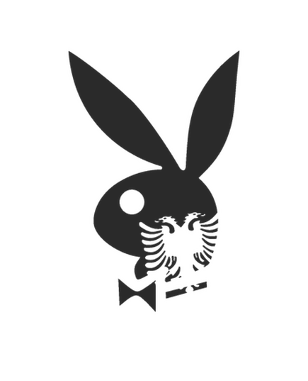 Sticker Mini Playboy Bunny Albanais