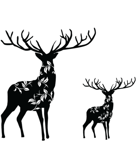 Deer decoration decal model