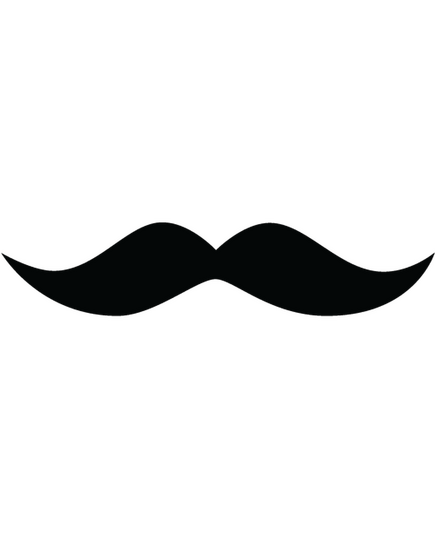 Moustache decoration decal model